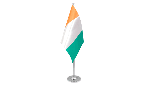Ivory Coast Satin Table Flag